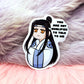 Lan Wangji You Are Not Qualified To Talk To Me Sticker (8cm)