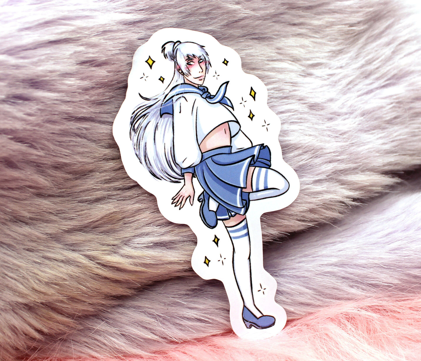 Brayandli Sailor Schoolgirl Cosplay Sticker (8cm) - The Nightingale Dragon Series