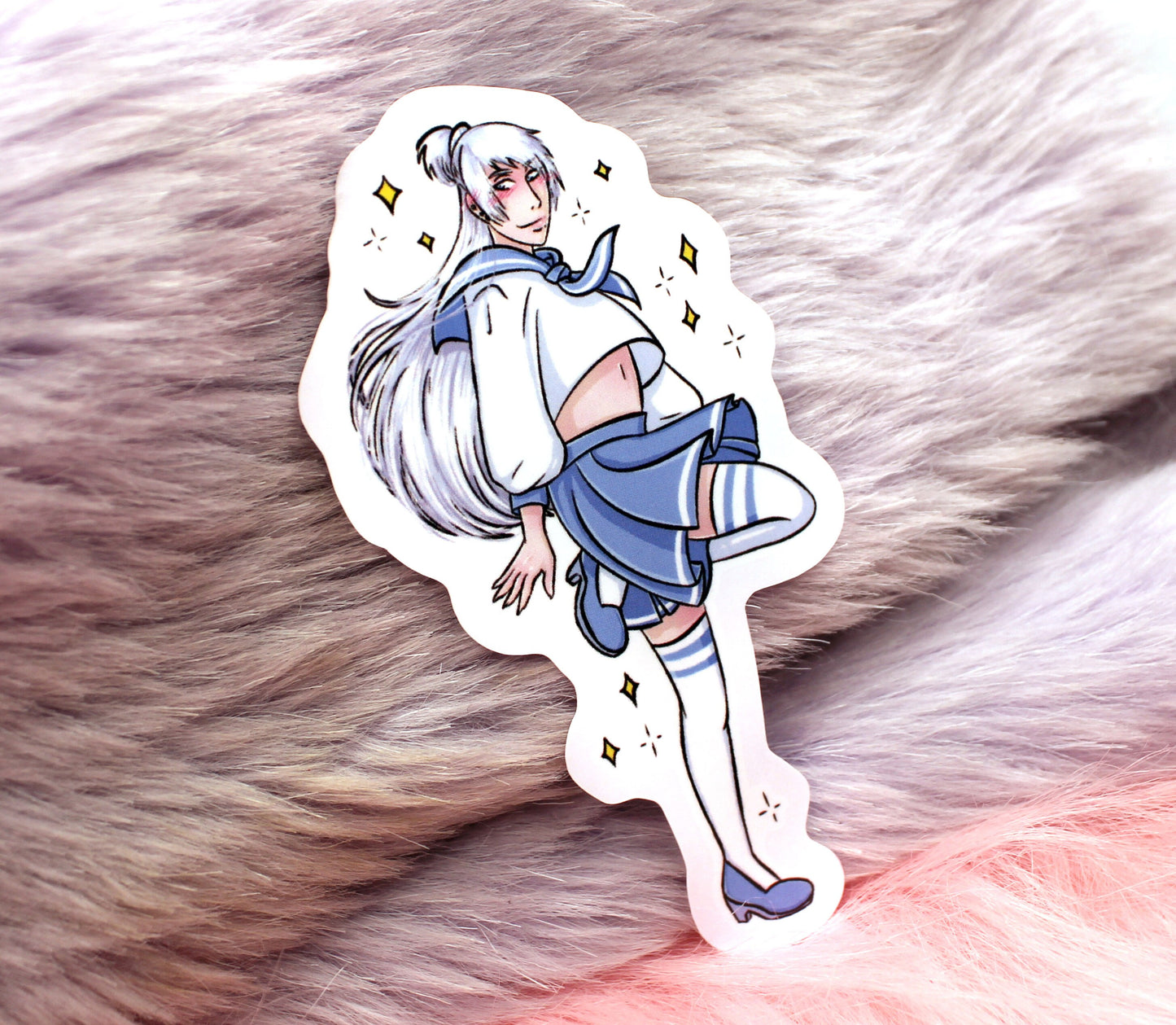 Brayandli Sailor Schoolgirl Cosplay Sticker (8cm) - The Nightingale Dragon Series