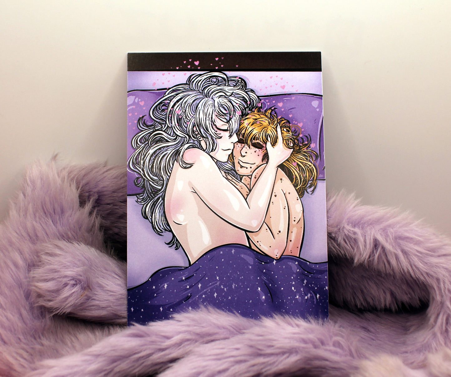 Smiling Bed Cuddle A6 Print - The Nightingale Dragon Series