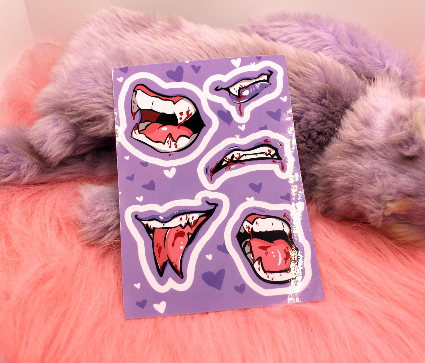 Monster Mouths A6 Sticker sheet