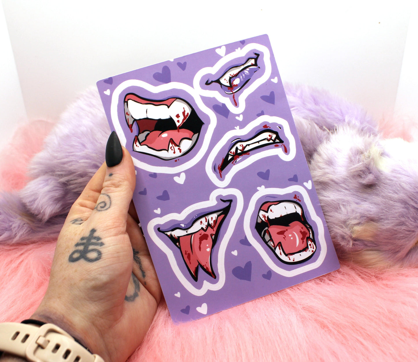 Monster Mouths A6 Sticker sheet