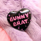 Bunny Brat Heart Badge (55mm)