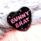 Bunny Brat Heart Badge (55mm)