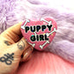 Puppy Girl Heart Badge (55mm)