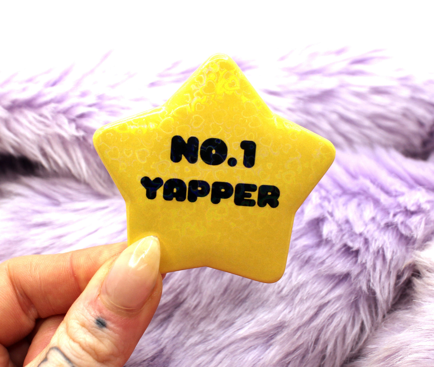 No.1 Yapper Star Badge (55mm)