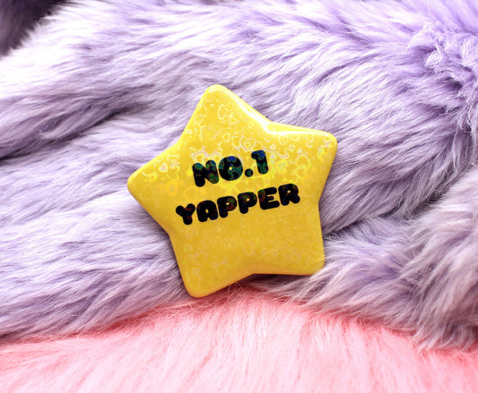 No.1 Yapper Star Badge (55mm)