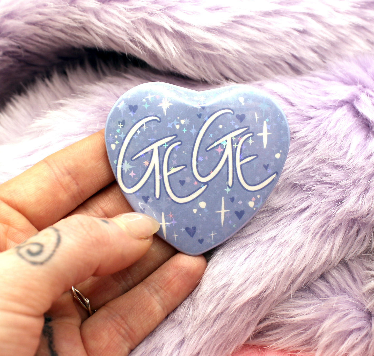 Gege Danmei Heart Badge (55mm)