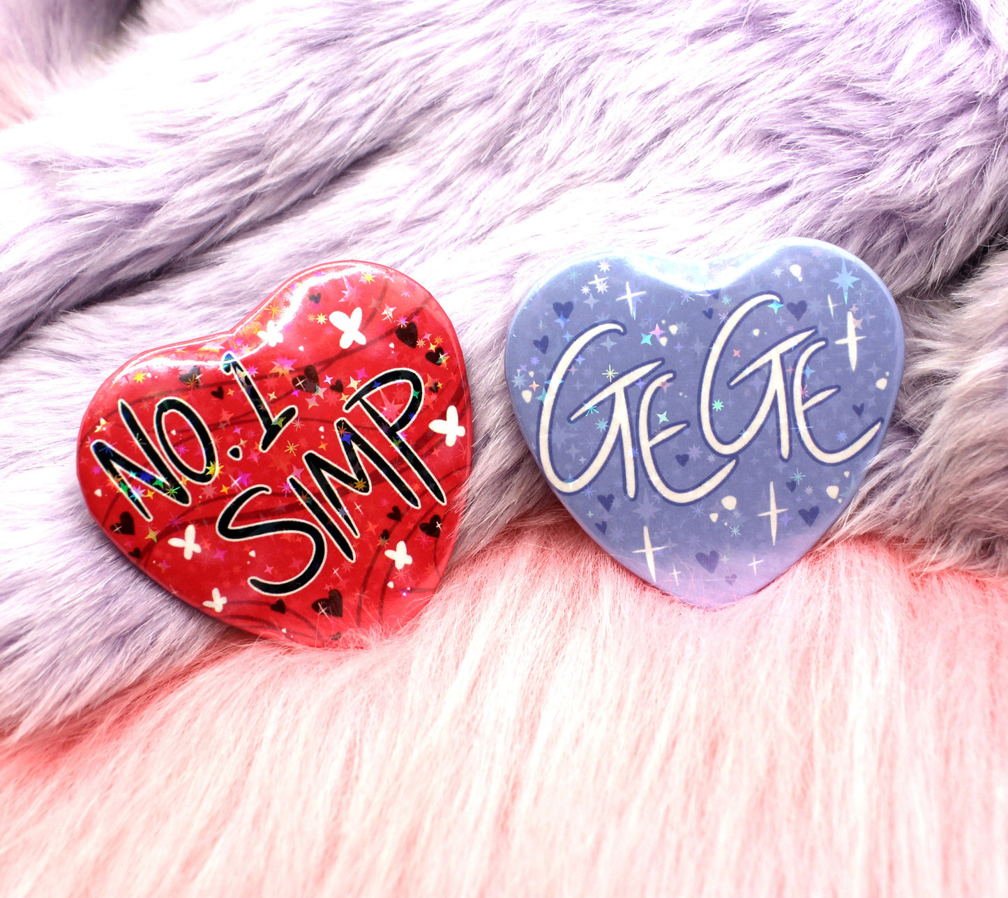 No.1 Simp Heart Badge (55mm)