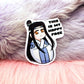 Lan Wangji This Is My Happy Face Sticker (8cm)