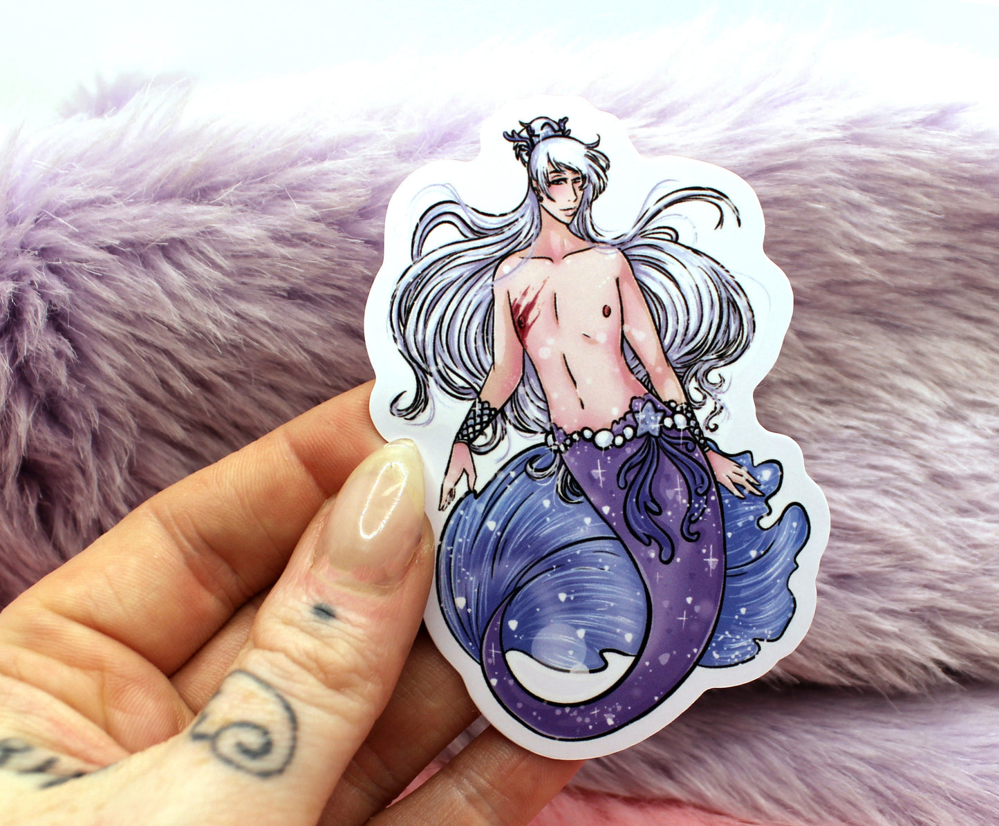 Brayandli Merman Sticker (8cm) - The Nightingale Dragon Series