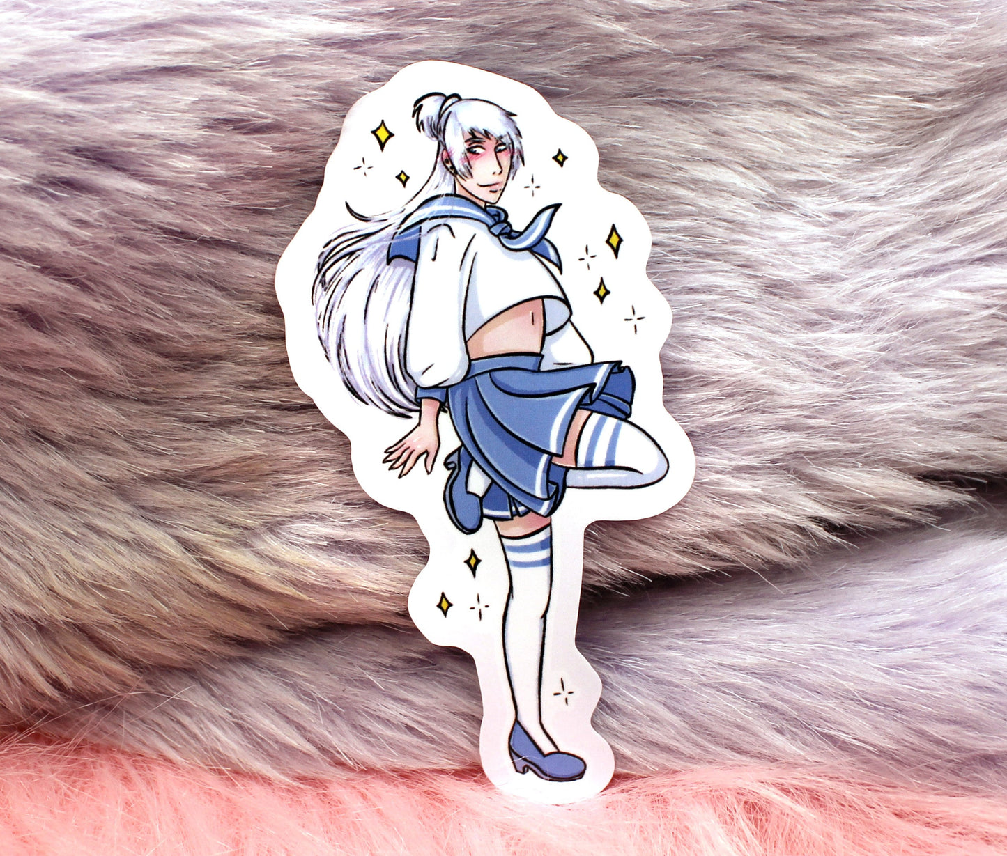 Brayandli Sailor Schoolgirl Cosplay Sticker (8cm) - The Nightingale Dragon Series