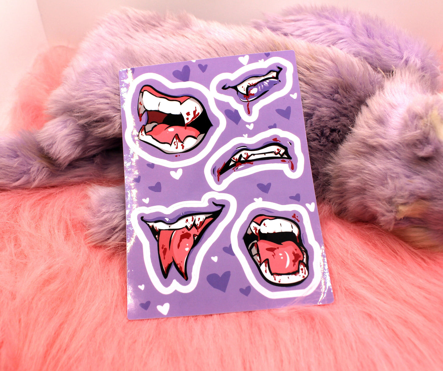 Monster Mouths A6 Sticker sheet