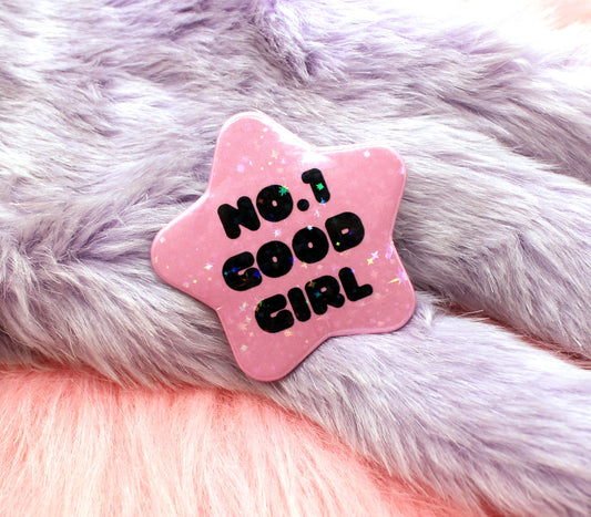 No.1 Good Girl Star Badge (55mm)