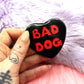 Bad Dog Heart Badge (55mm)