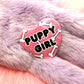 Puppy Girl Heart Badge (55mm)