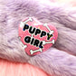 Puppy Girl Heart Badge (55mm)