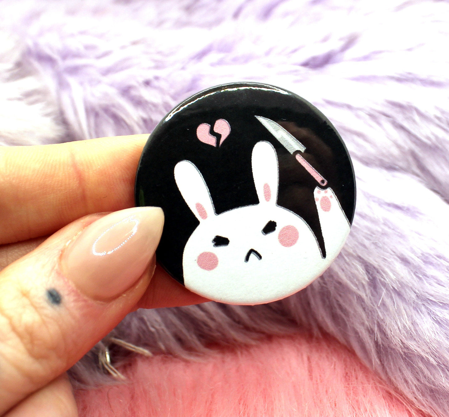 Bunny Murder Badge (38mm)