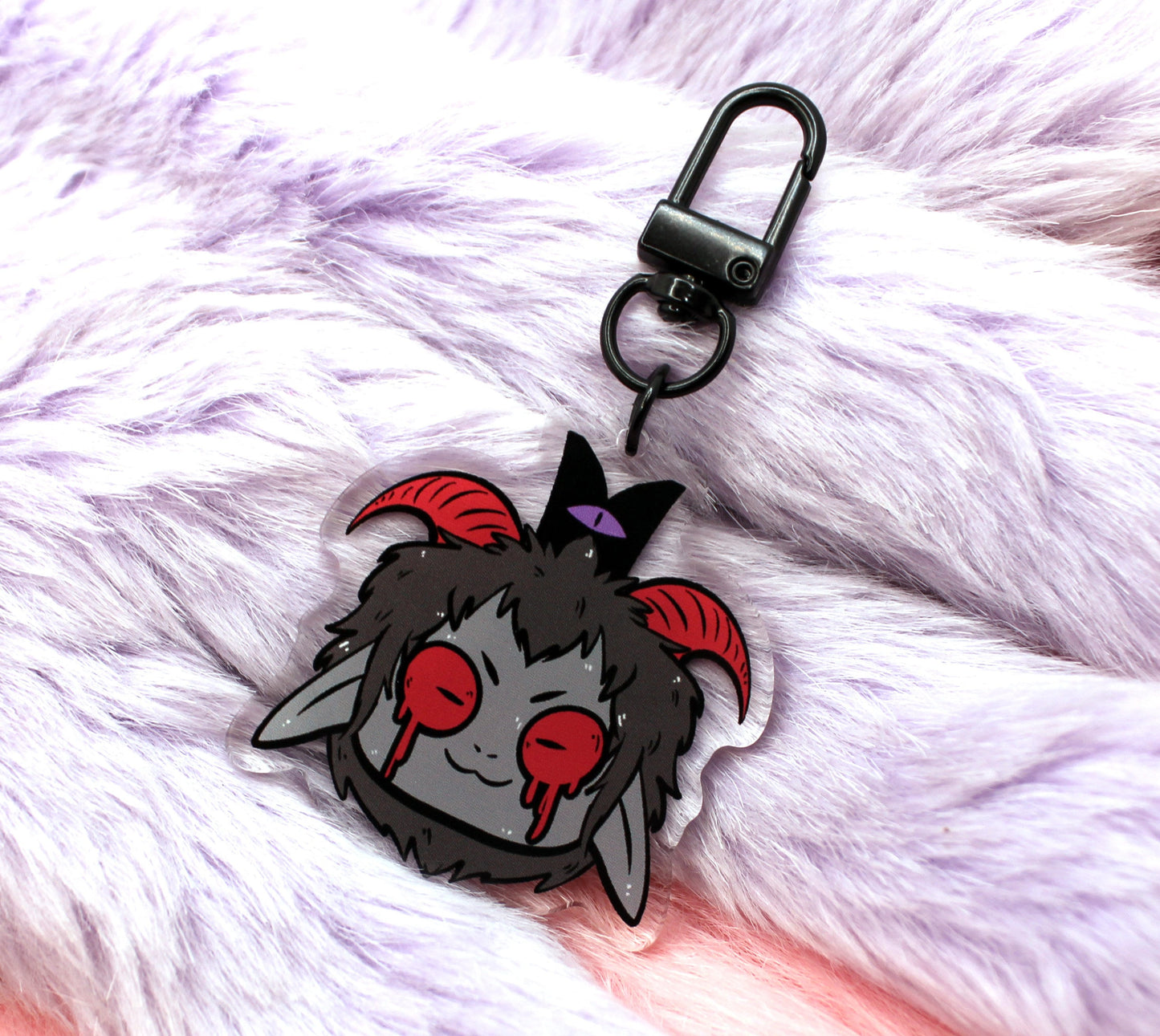 Cult of the Lamb Goat Head Acrylic Charm (2.5inch)