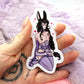 Ginzin Bunny Femboy Pin Up Sticker (8cm) - The Nightingale Dragon Series