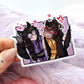 Smiling Fox Ginzin and Angry Cat Tomar Sticker (6cm) - The Nightingale Dragon Series