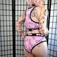 Pink Woof Woof Crop Top (Sizes S-4XL)