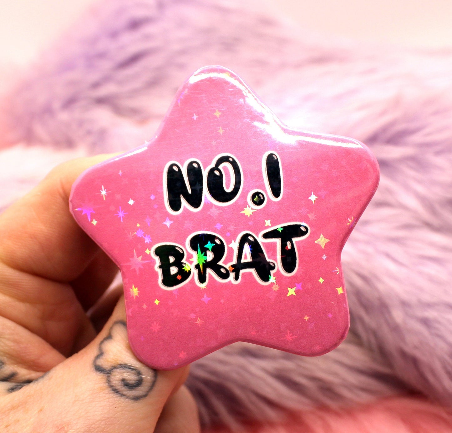 No.1 Brat Star Badge (55mm)