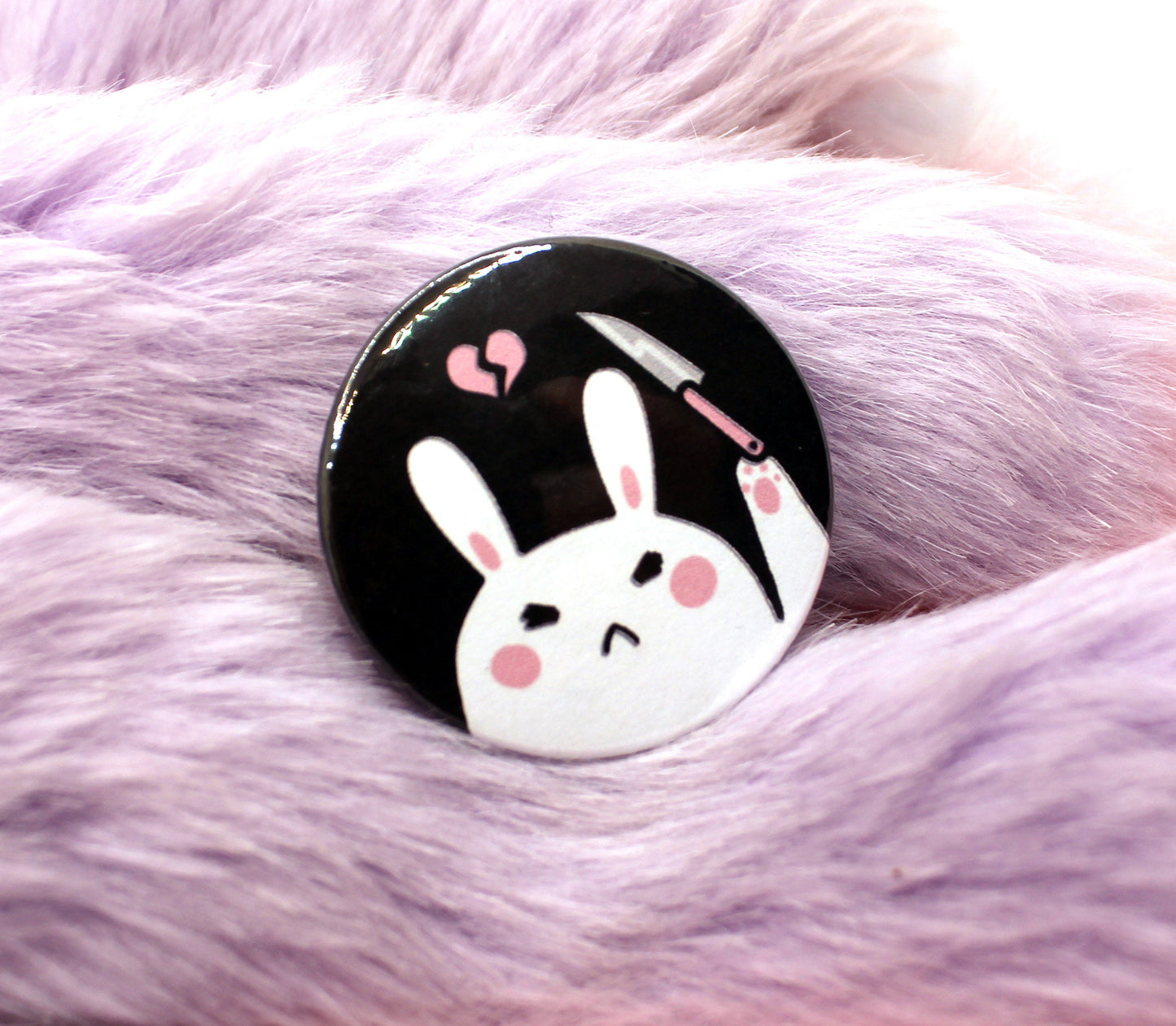 Bunny Murder Badge (38mm)