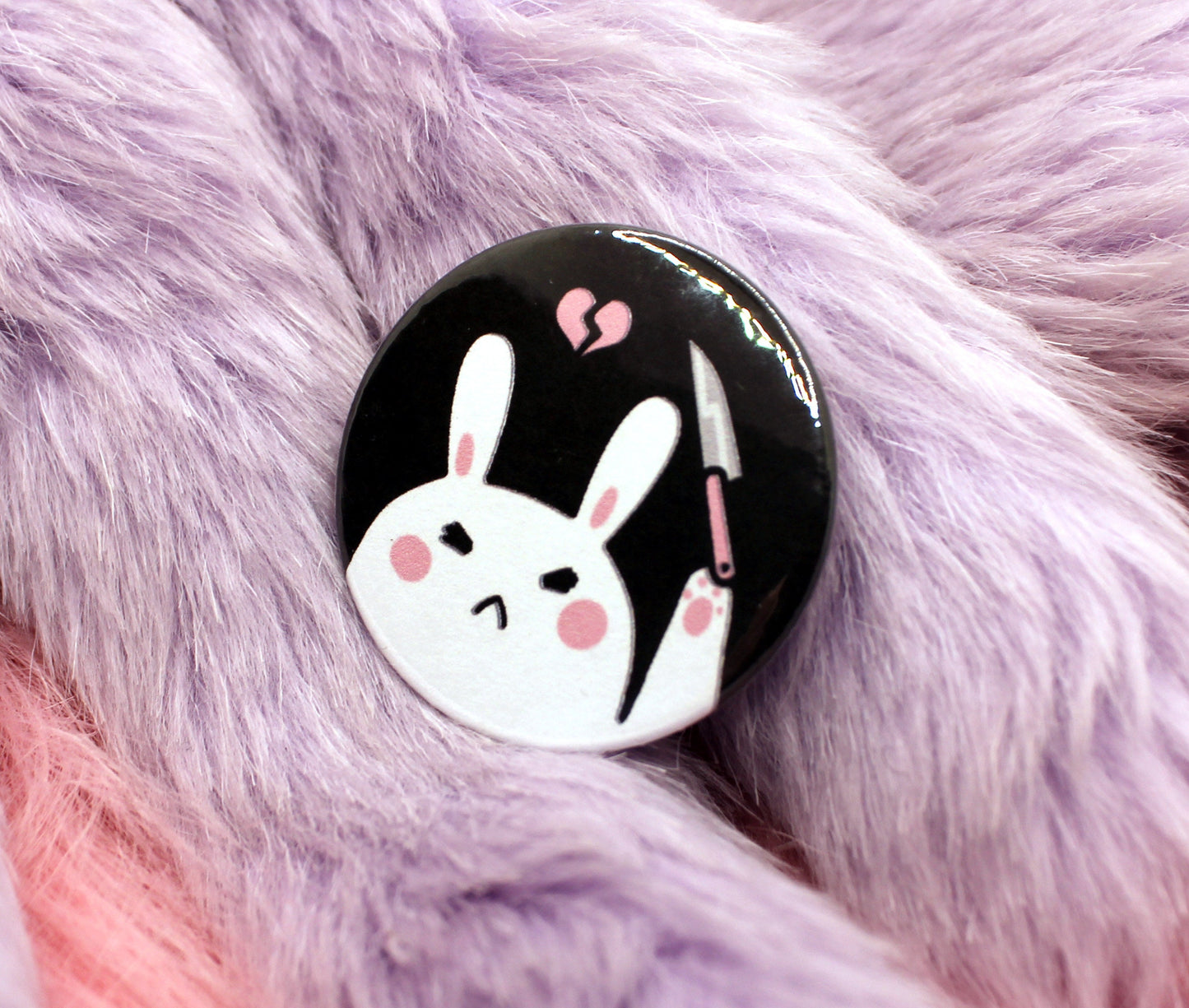 Bunny Murder Badge (38mm)