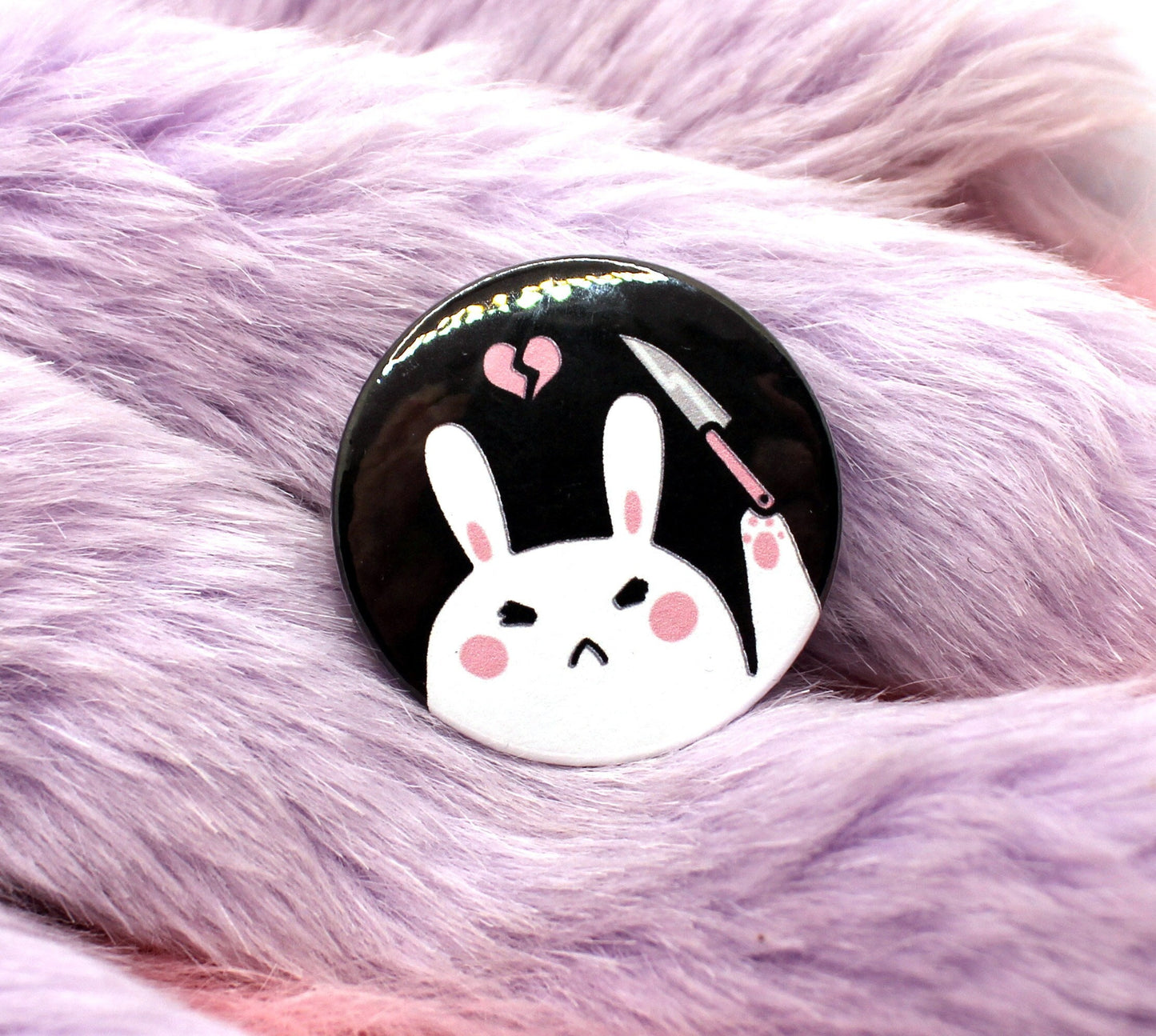 Bunny Murder Badge (38mm)