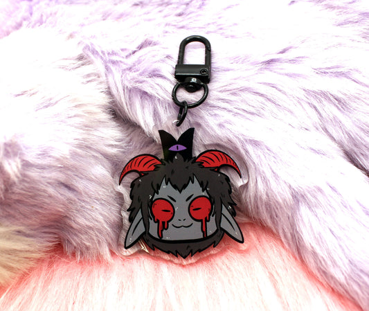 Cult of the Lamb Goat Head Acrylic Charm (2.5inch)