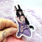 Ginzin Bunny Femboy Pin Up Sticker (8cm) - The Nightingale Dragon Series