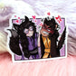 Smiling Fox Ginzin and Angry Cat Tomar Sticker (6cm) - The Nightingale Dragon Series