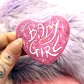 Pink Sooooo BabyGirl Heart Badge (55mm)