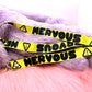 Nervous Yellow Warning Sign 90cm Lanyard