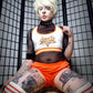 Hellbound Hooters Cosplay & Sports Bra Style Crop Top