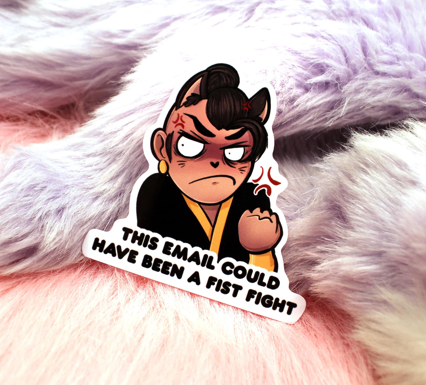 This Email Could Have Been a Fist Fight Sticker (7cm) - The Nightingale Dragon Series