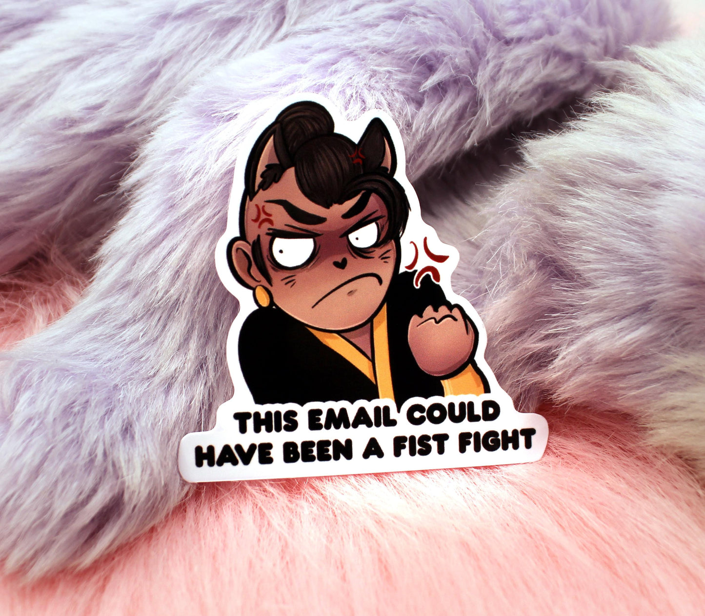 This Email Could Have Been a Fist Fight Sticker (7cm) - The Nightingale Dragon Series