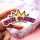 Size Queen Gay Crown Sticker (7cm)