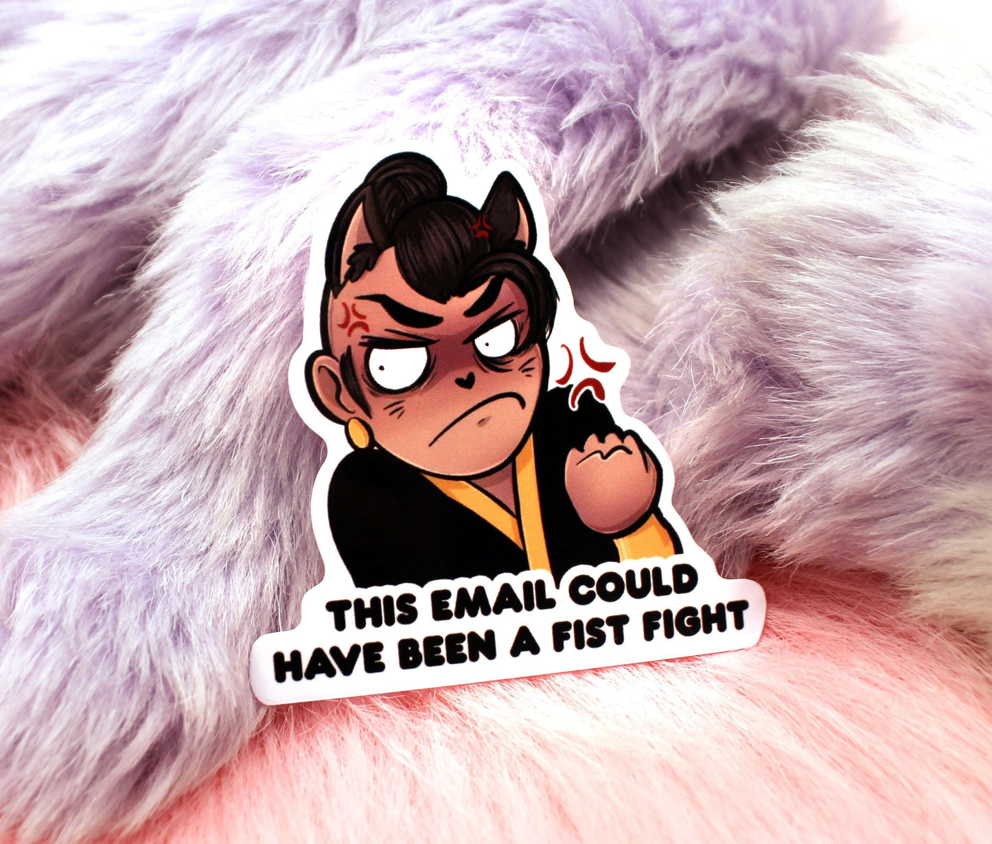 This Email Could Have Been a Fist Fight Sticker (7cm) - The Nightingale Dragon Series