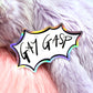 Gay Gasp Holographic Sticker (7cm)