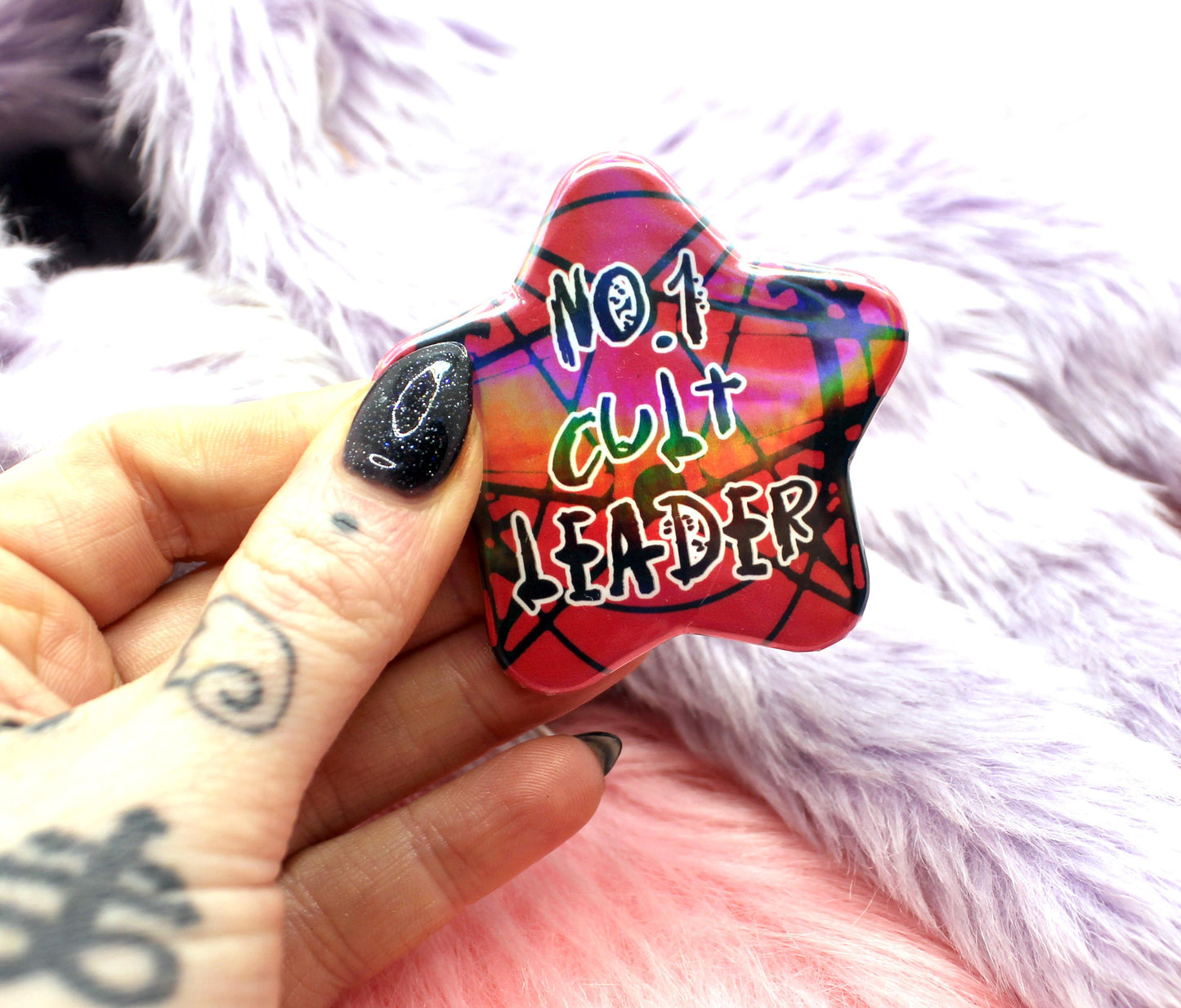 No.1 Cult Leader Cult of the Lamb Star Badge (55mm)