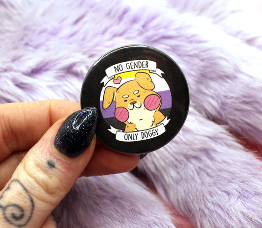 No Gender Only Doggy Badge (38mm)