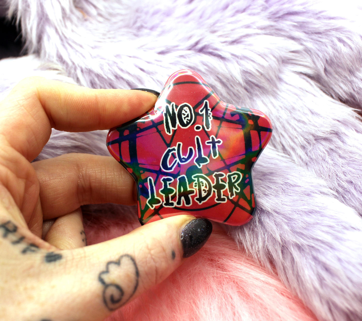 No.1 Cult Leader Cult of the Lamb Star Badge (55mm)