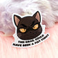 This Email Could Have Been a Fist Fight Cat Sticker (7cm)