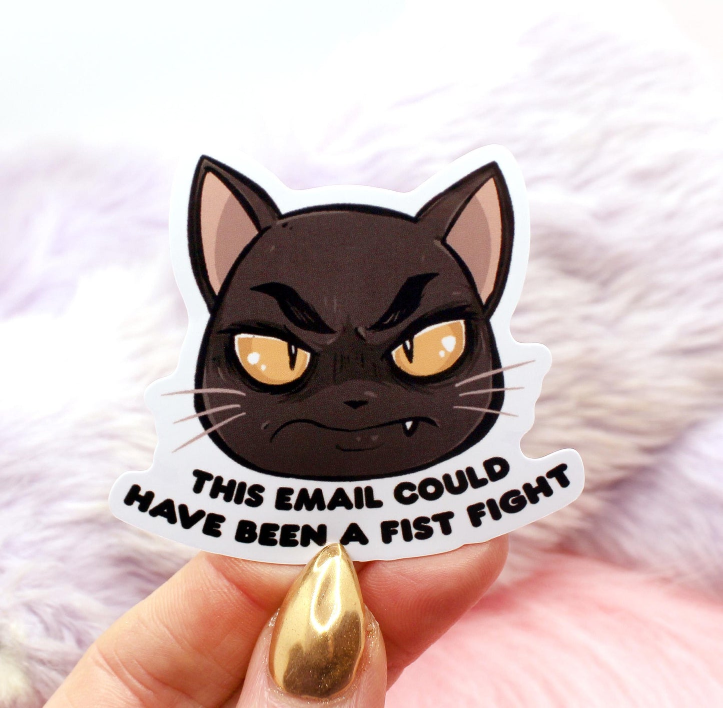 This Email Could Have Been a Fist Fight Cat Sticker (7cm)