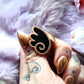 Black and Gold Kawaii Wings Enamel Pin Set (A Grade, Hard, Rose Gold)