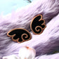 Black and Gold Kawaii Wings Enamel Pin Set (A Grade, Hard, Rose Gold)