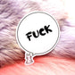 FUCK Bunny Speech Bubble 6cm Sticker