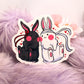 Wangxian Blushing Bunnies Sticker (70mm)- Mo Dao Zu Shi MXTX The Untamed Danmei Fan Art